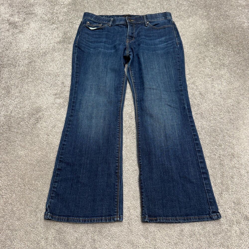 Levi's 525 Vintage Perfect Waist Bootcut Denim Jeans 16M Blue Dark Wash Mid Rise